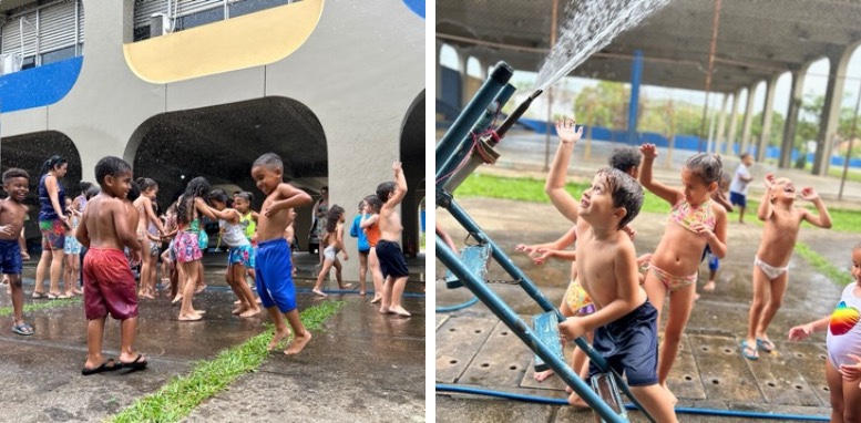 E.M. Henriett Amado     Banho de Mangueira o Lúdico no desenvolvimento da criatividade e&nbsp;liberdade